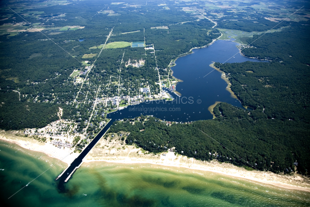 Pentwater Lake (Looking East) in Oceana County, Michigan